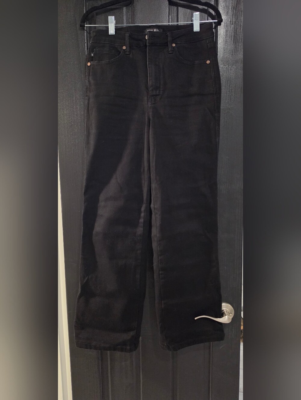 Judy Blue Black High-Rise Wide Leg Jeans